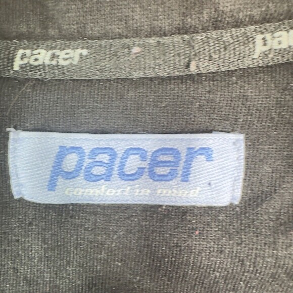 Pacer Sweatshirt Mens 1/4 Zip Red Black Striped Extra Large XL Long Sleeve - Picture 6 of 12